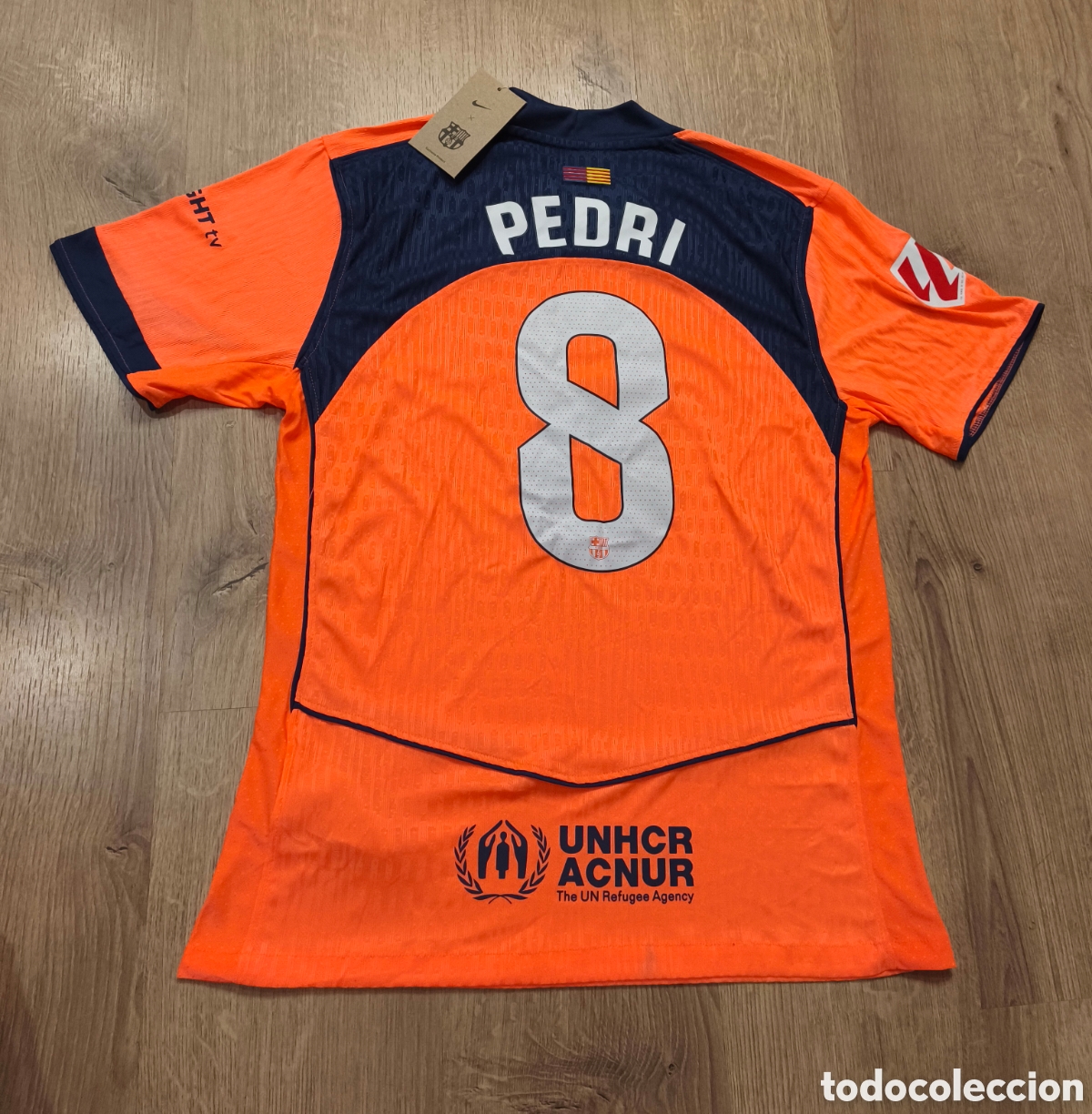 Vintage: Camiseta Pedri 8 Bar&ccedil;a - Foto 2