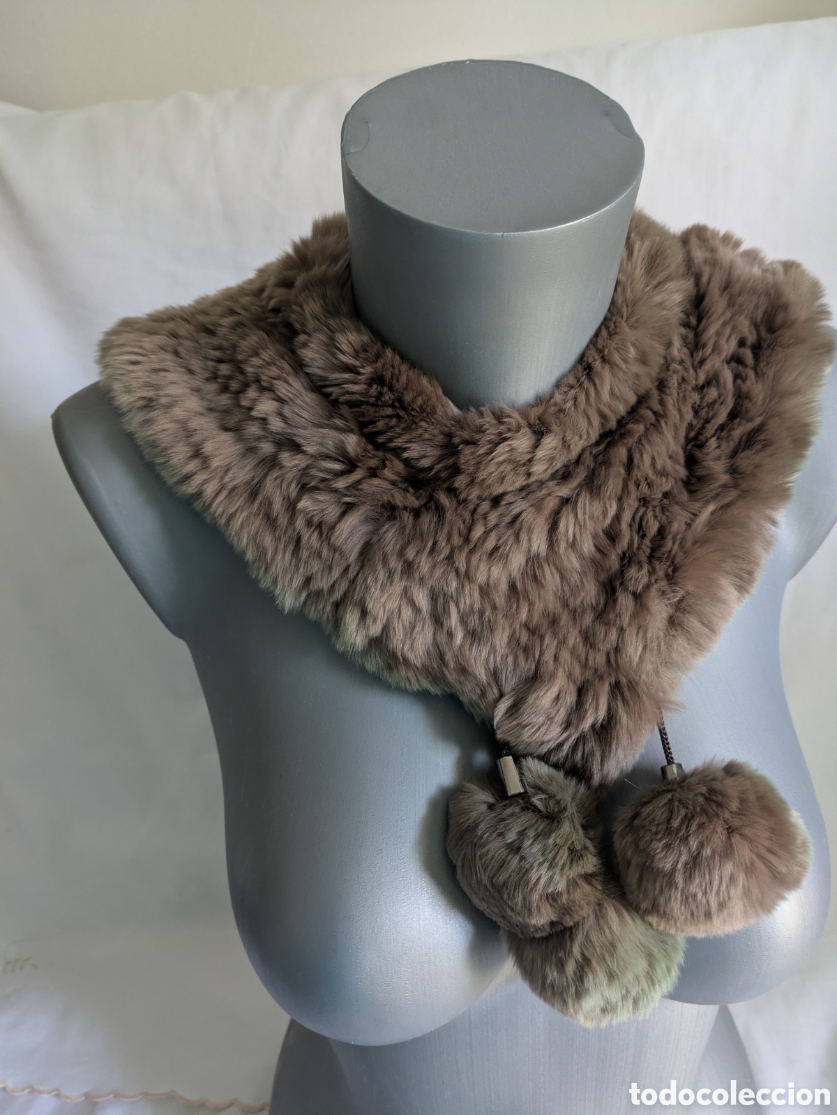 Vintage: Cuello piel conejo vintage - Foto 4