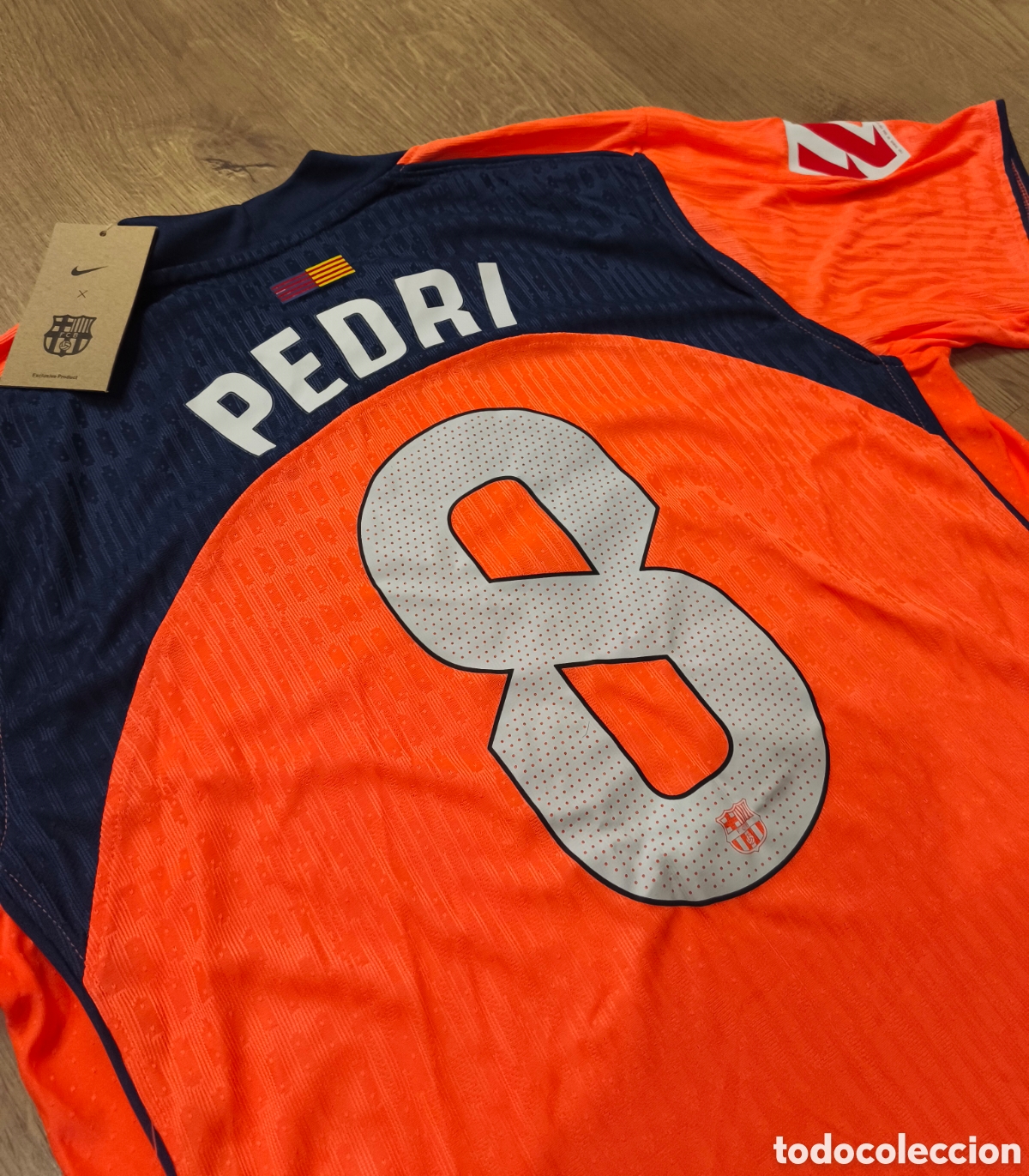 Vintage: Camiseta Pedri 8 Bar&ccedil;a - Foto 3
