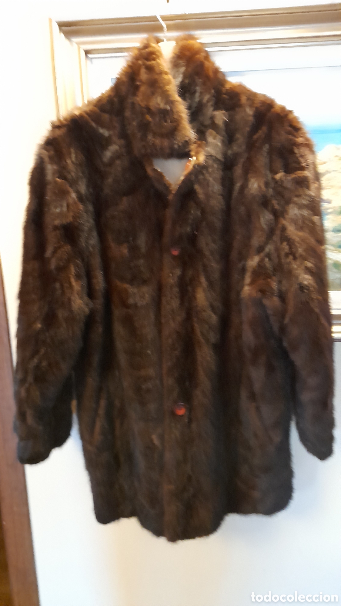 Vintage: Chaqueton reversible,interior rozos vison - Foto 4