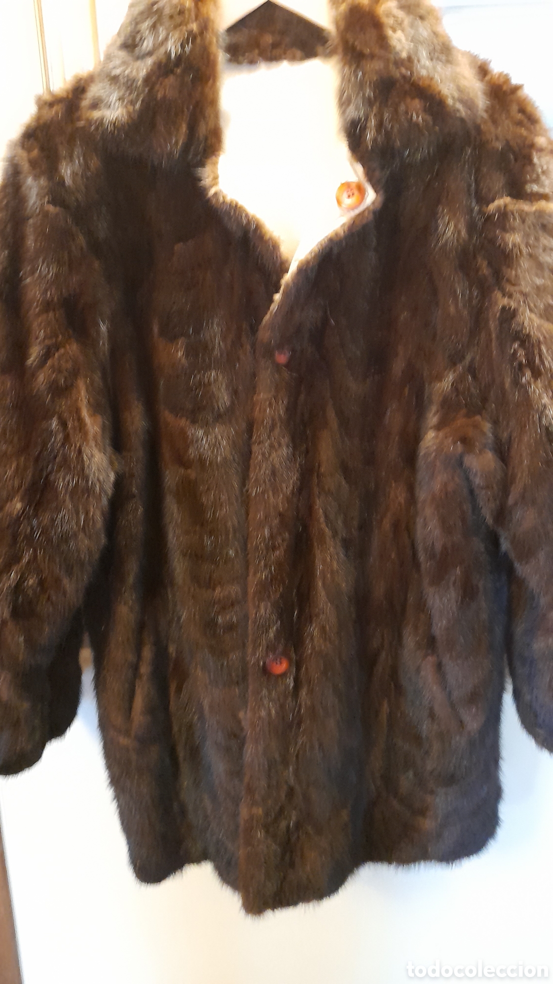 Vintage: Chaqueton reversible,interior rozos vison - Foto 1