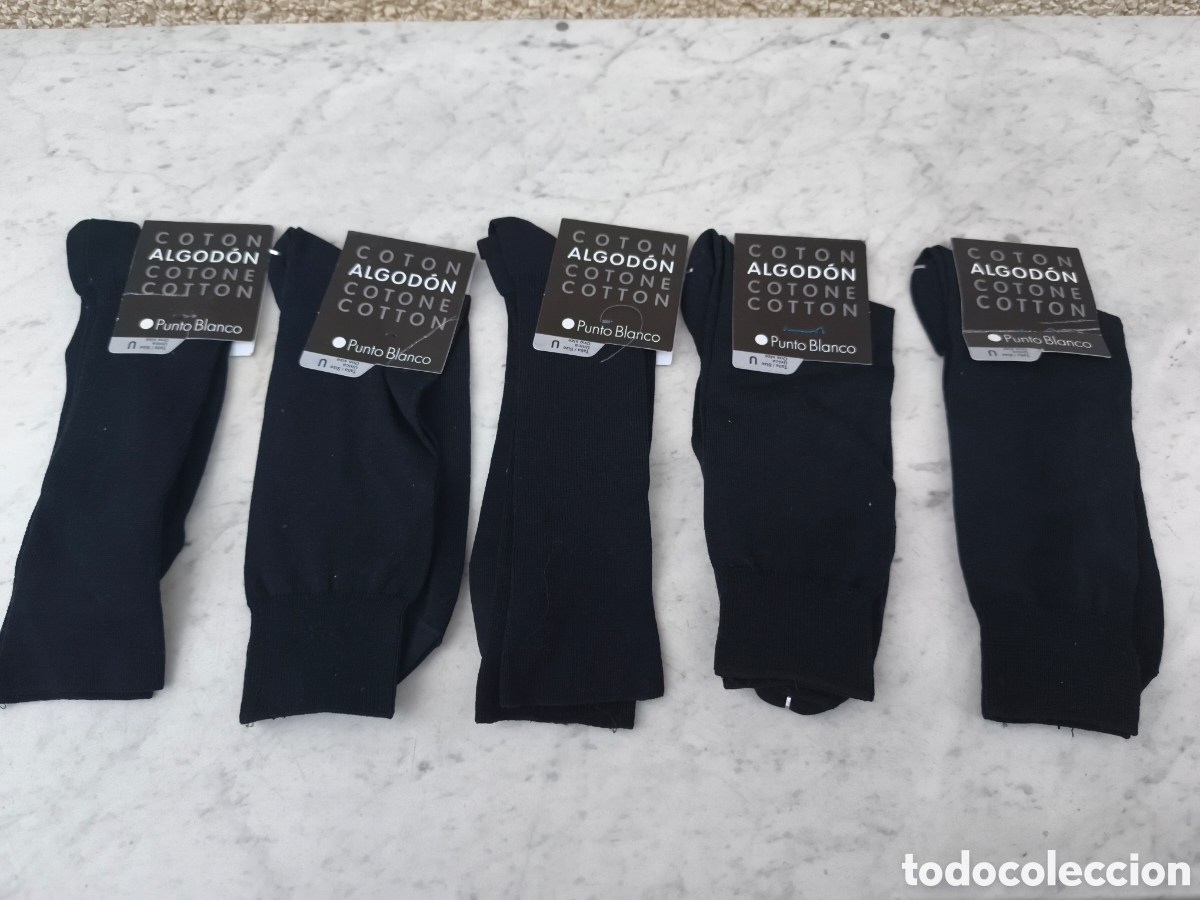 Vintage: 5 pares de calcetines Punto Blanco - Foto 1