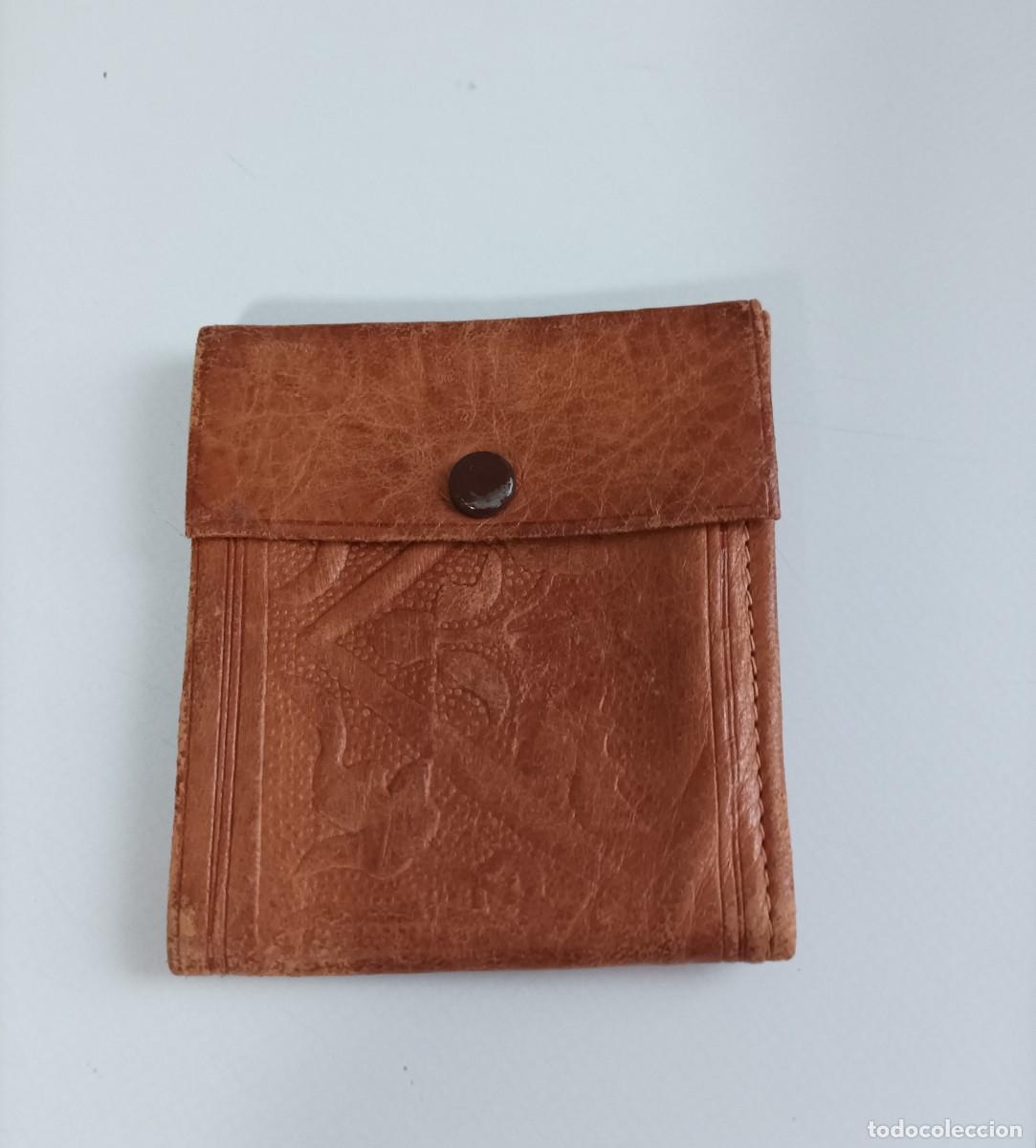 Vintage: Billetera de piel artesana. - Foto 1