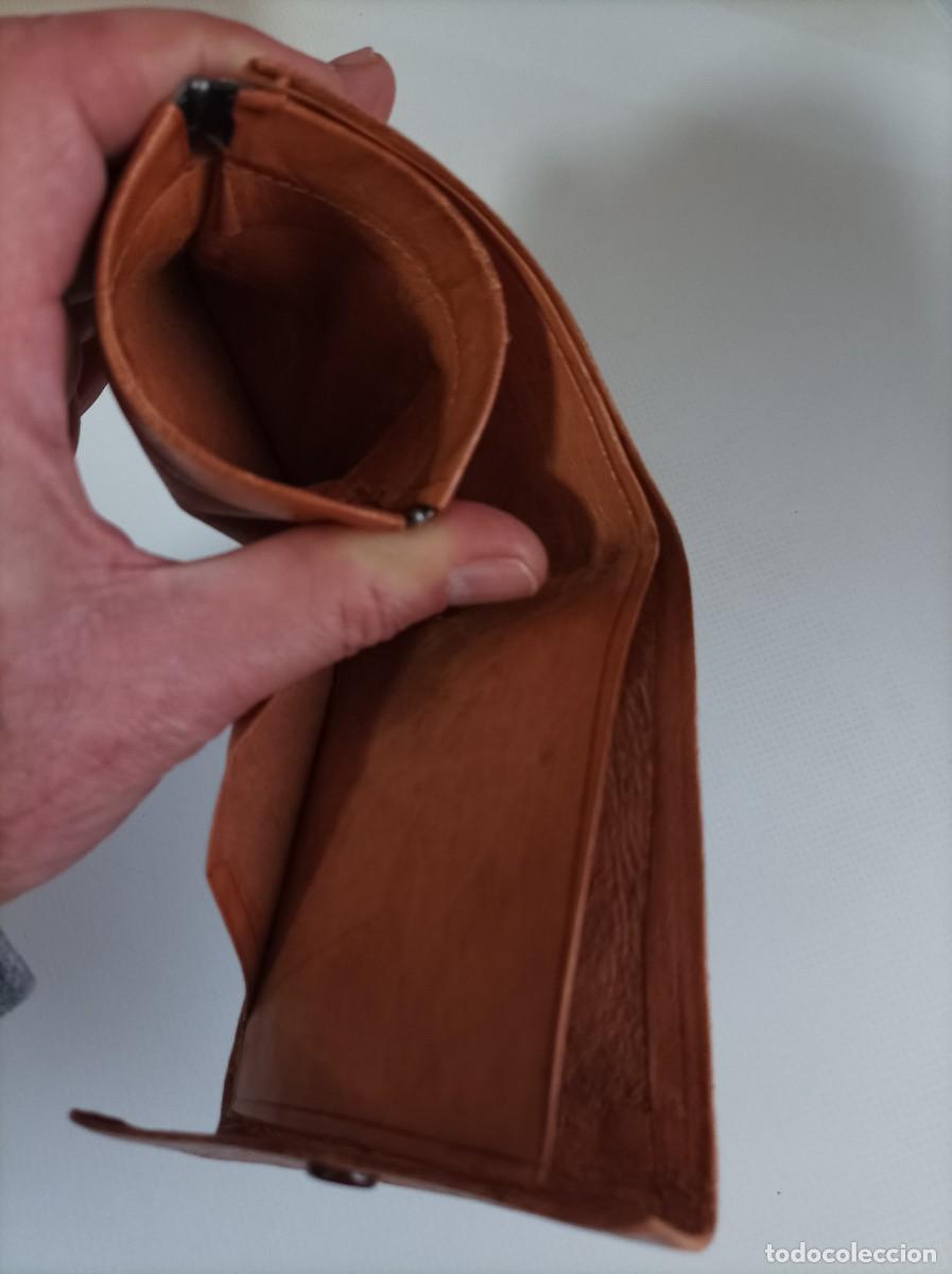 Vintage: Billetera de piel artesana. - Foto 3