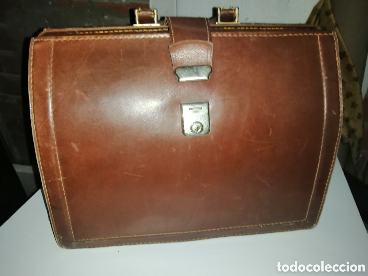 Vintage: Maletin de M&eacute;dico en cuero - Foto 2