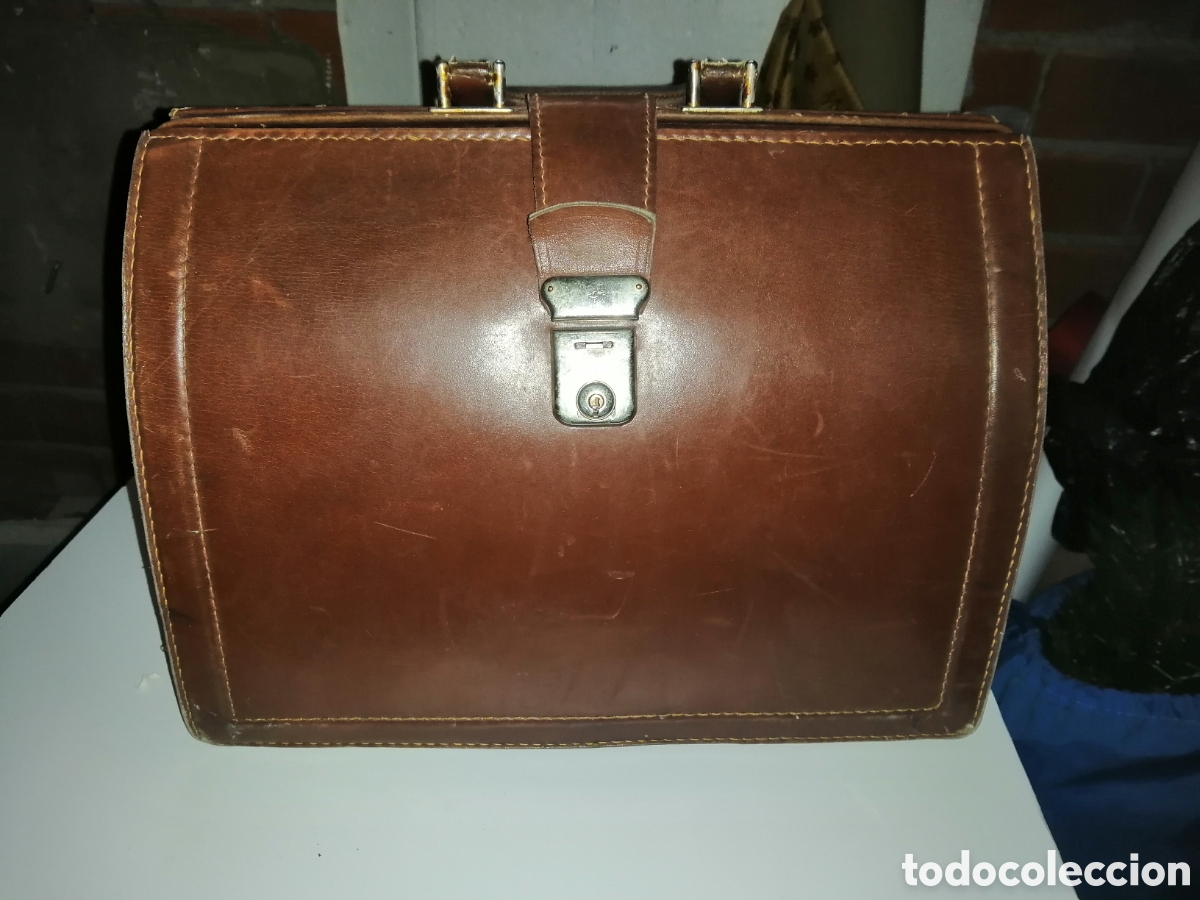 Vintage: Maletin de M&eacute;dico en cuero - Foto 6