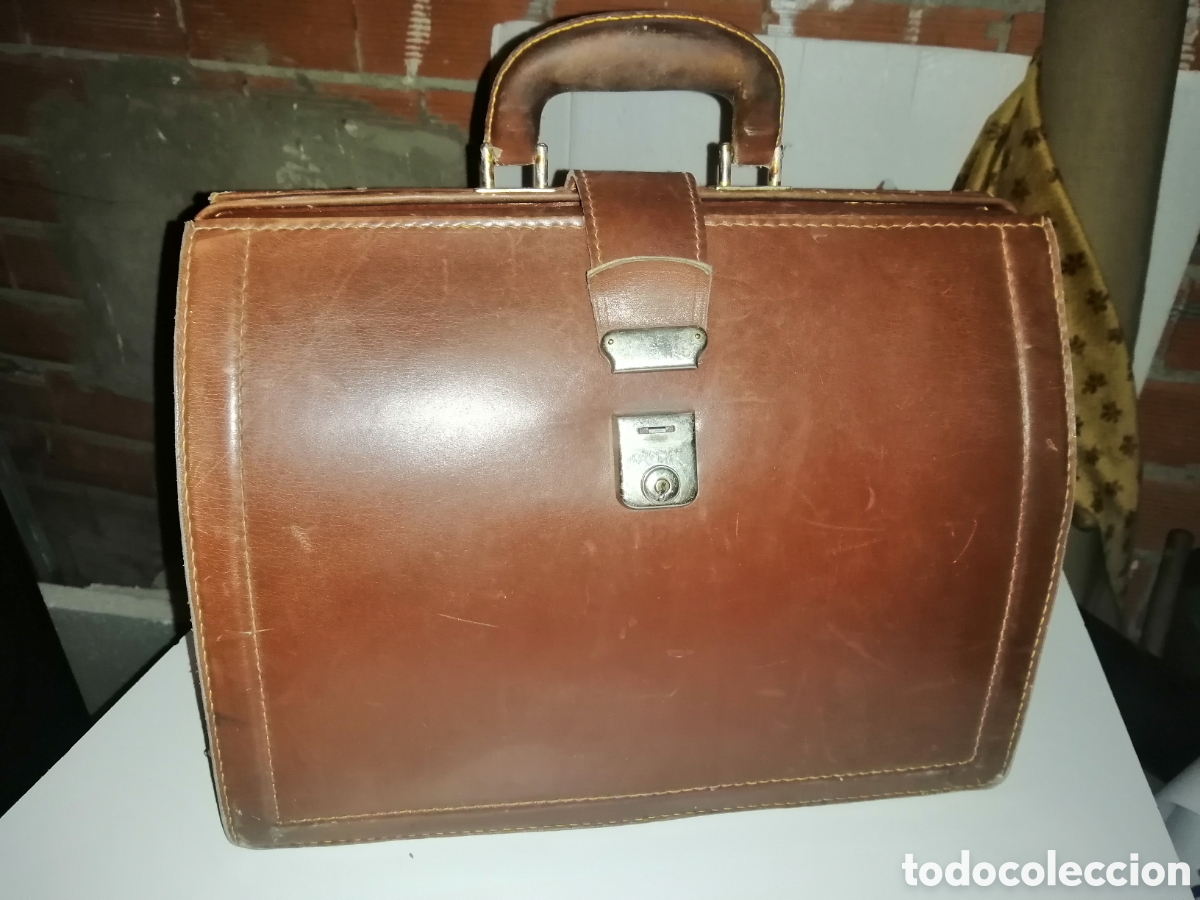 Vintage: Maletin de M&eacute;dico en cuero - Foto 1
