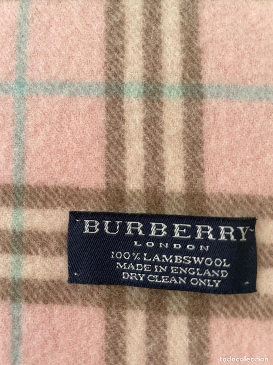 Vintage: BUFANDA CL&Aacute;SICA BURBERRY DE LANA - Foto 4