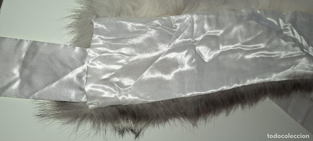 Vintage: CUELLO DE PIEL DE ZORRO BLANCO - COMO NUEVO - Foto 4