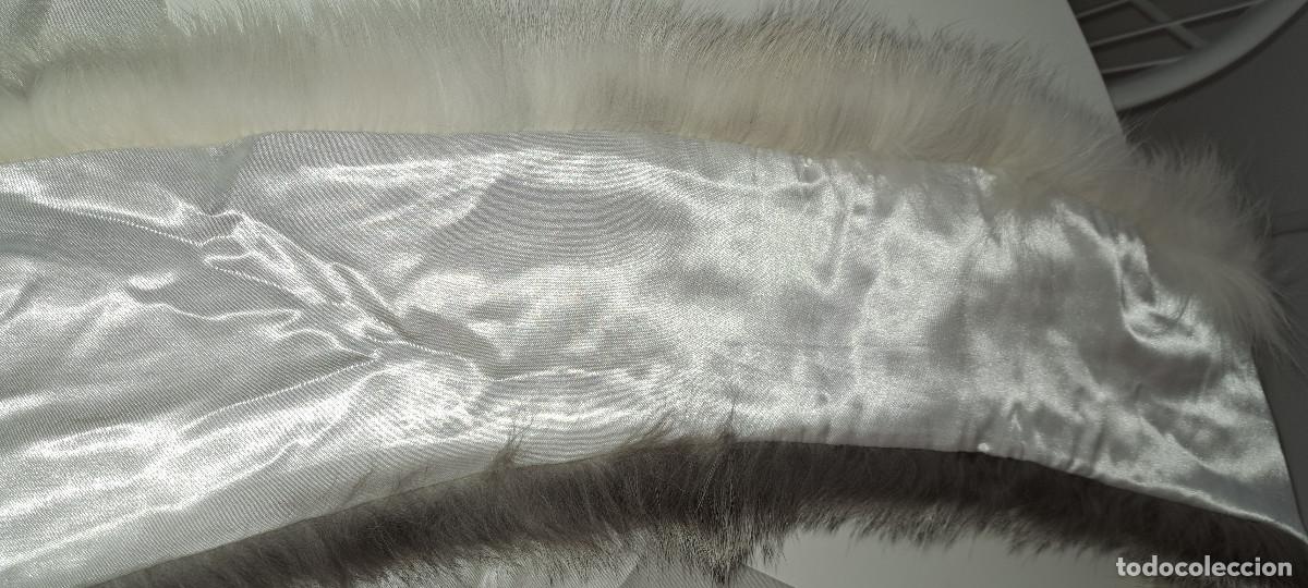 Vintage: CUELLO DE PIEL DE ZORRO BLANCO - COMO NUEVO - Foto 5