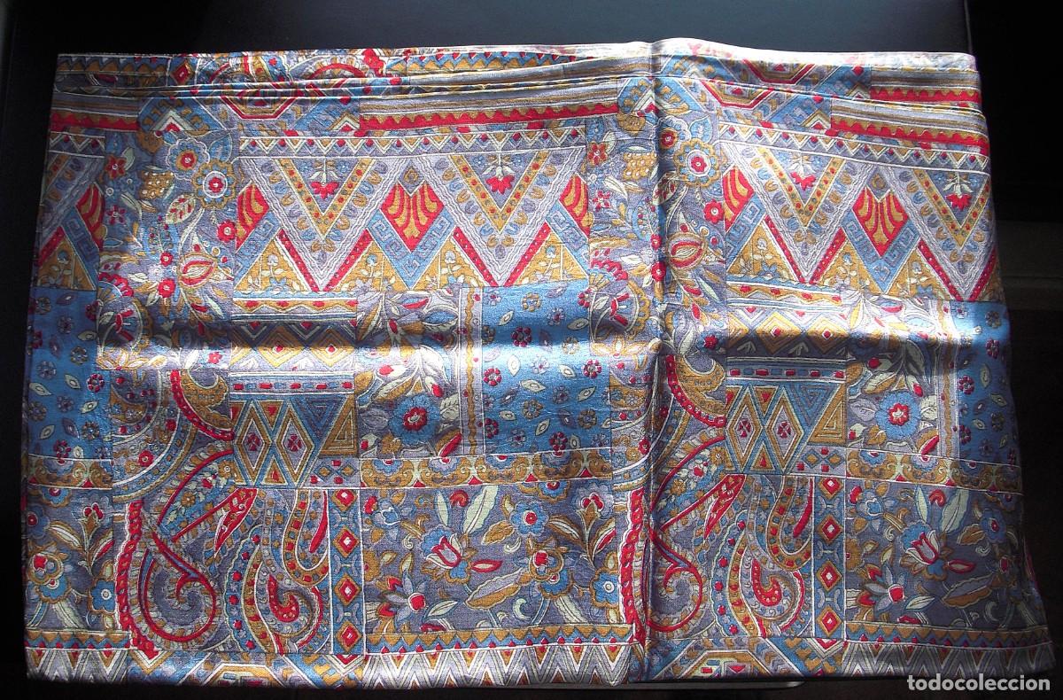 Vintage: RETAL DE POLIESTER ESTAMPADO MULTICOLOR - Foto 3