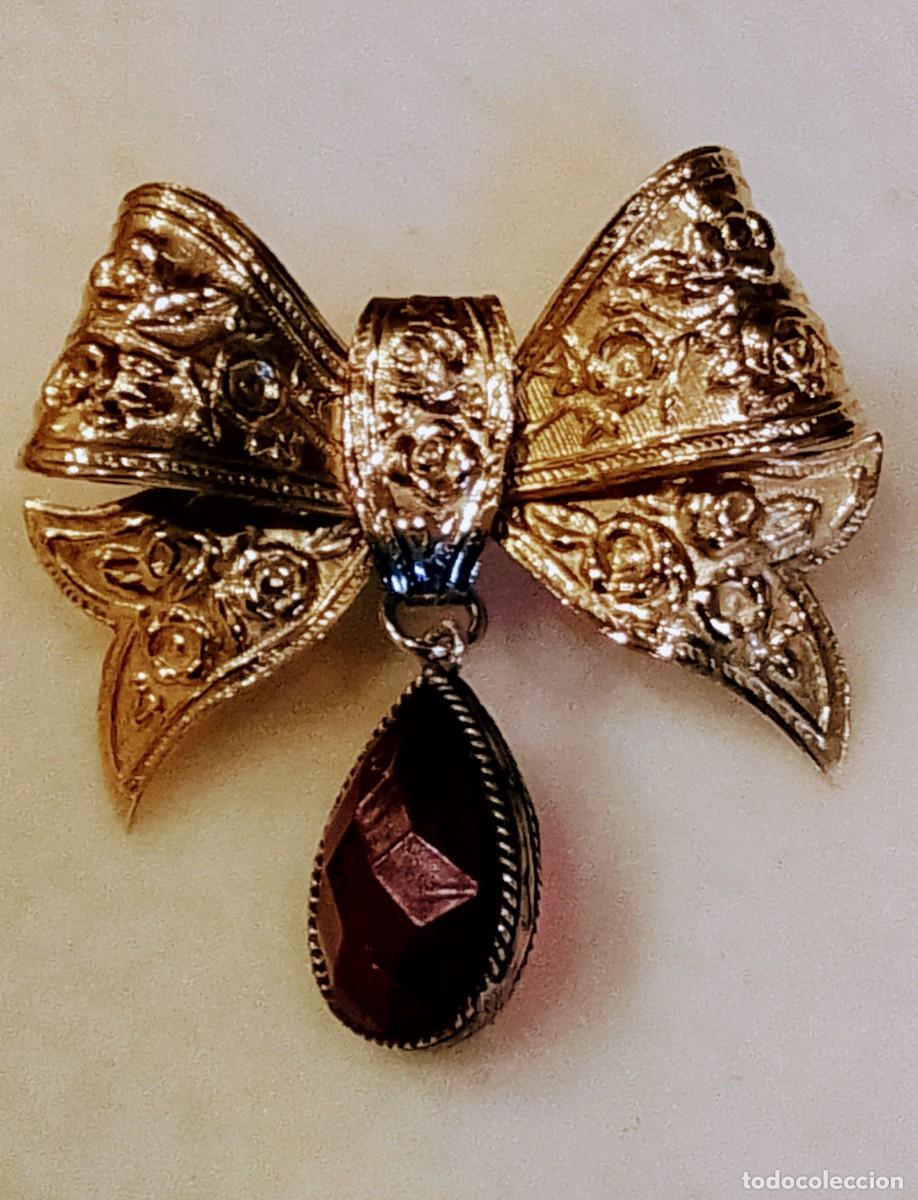 Vintage: Broche Vintage con Forma de Lazo - Foto 2