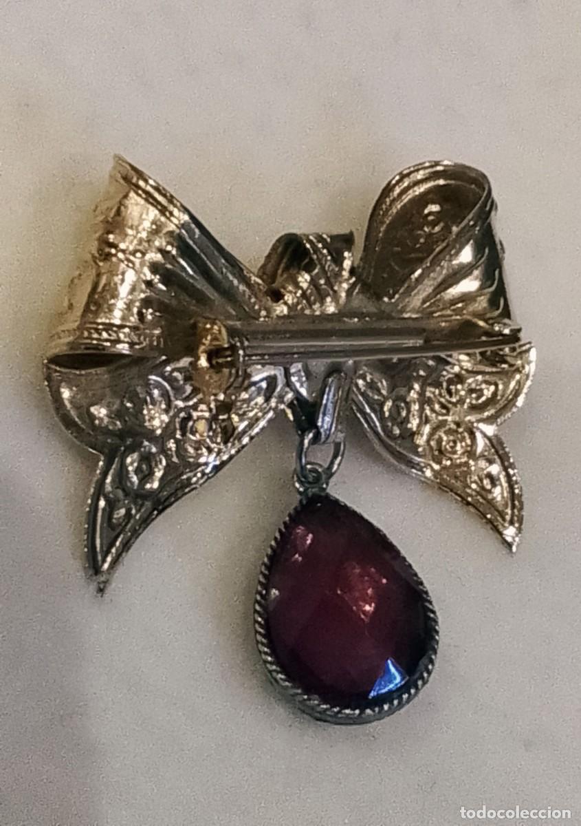 Vintage: Broche Vintage con Forma de Lazo - Foto 4