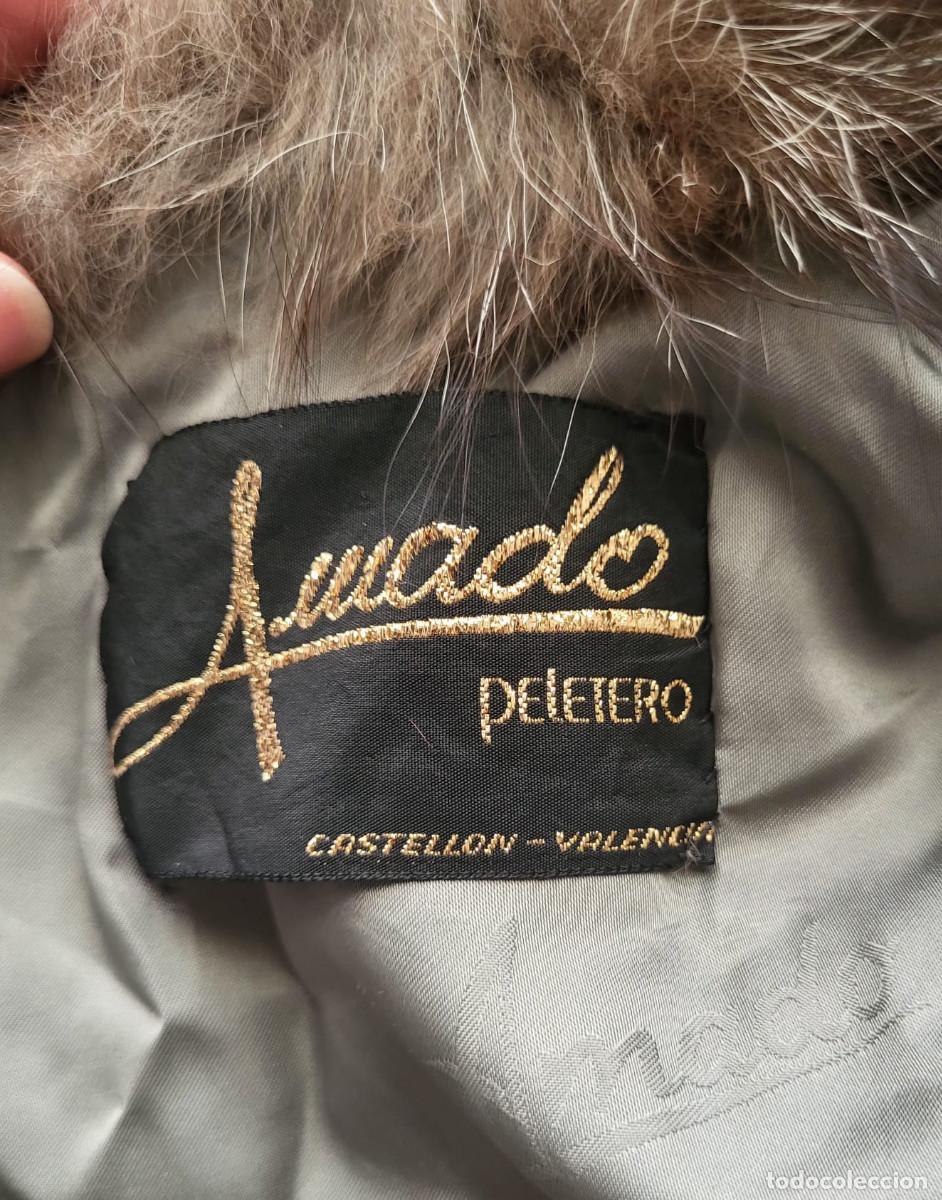 Vintage: abrigo piel de zorro plateado - Foto 12