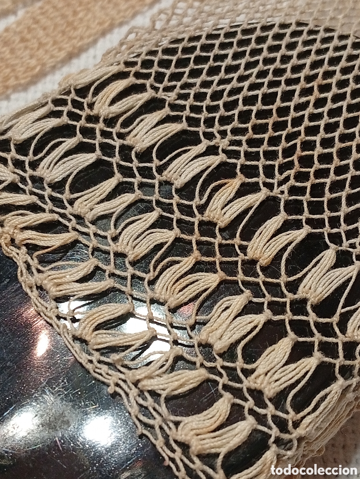 Vintage: Par de guantes de rejilla - Foto 2