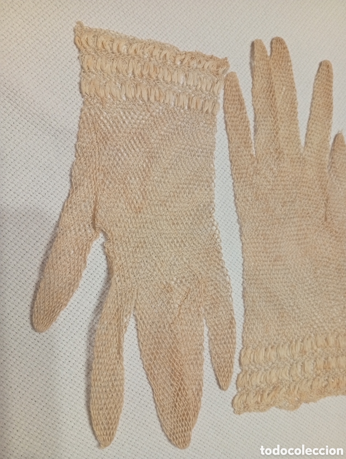 Vintage: Par de guantes de rejilla - Foto 1