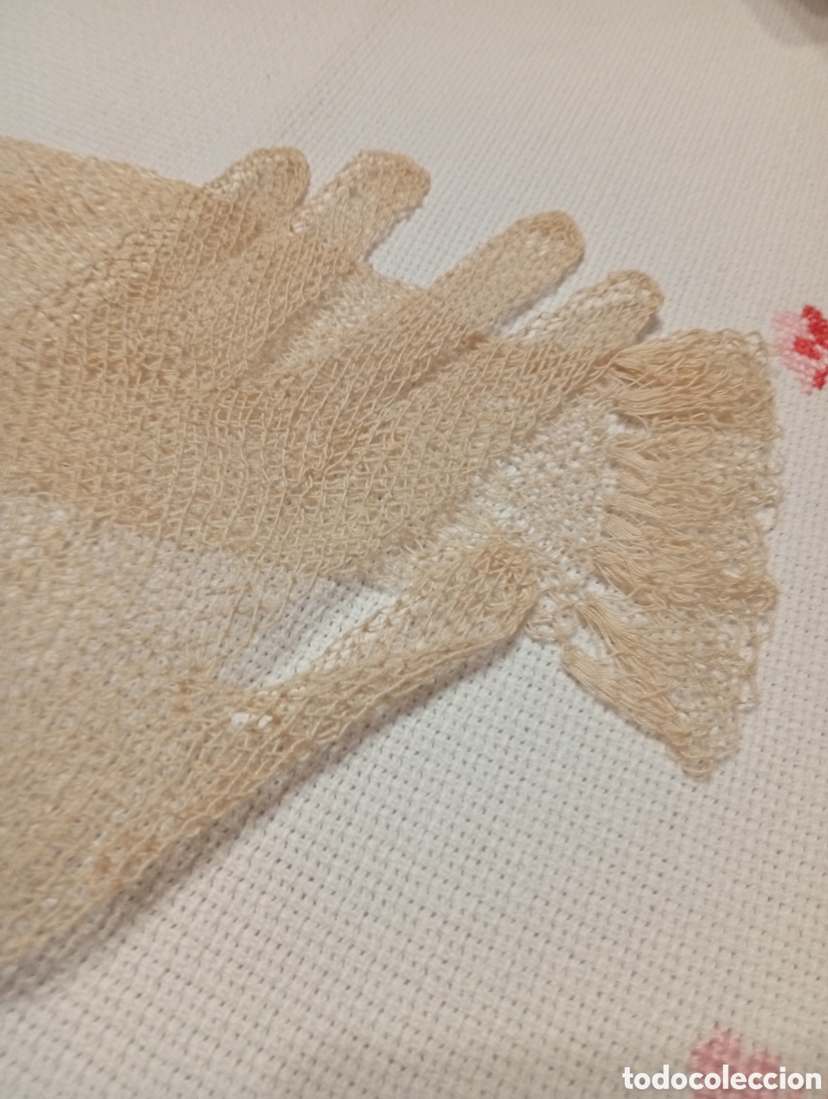 Vintage: Dos guantes de rejilla - Foto 2