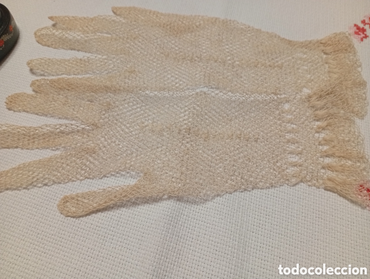 Vintage: Dos guantes de rejilla - Foto 3