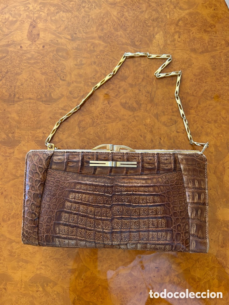 Vintage: Bolso piel cocodrilo - Foto 2