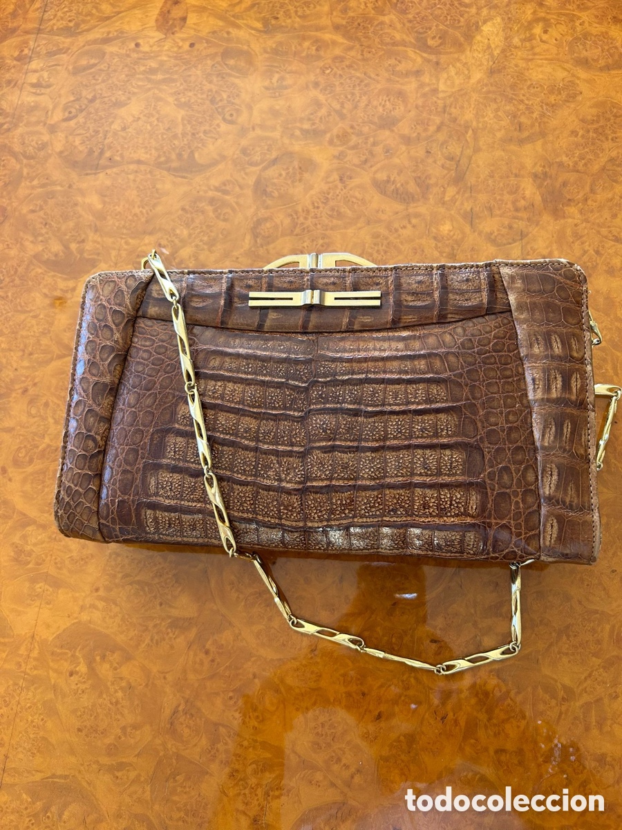 Vintage: Bolso piel cocodrilo - Foto 3