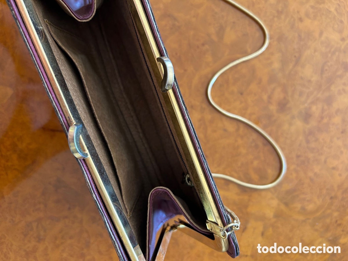 Vintage: Bolso piel cocodrilo - Foto 4