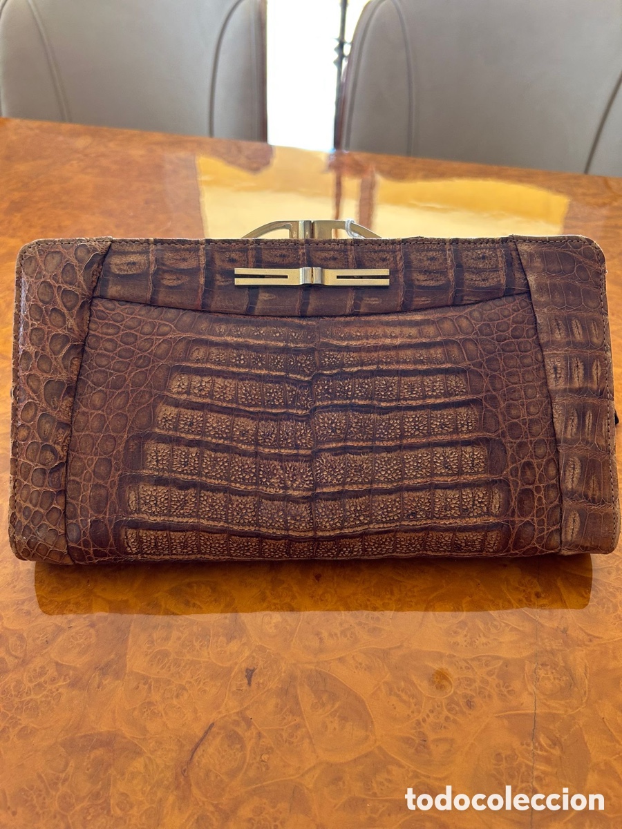 Vintage: Bolso piel cocodrilo - Foto 1