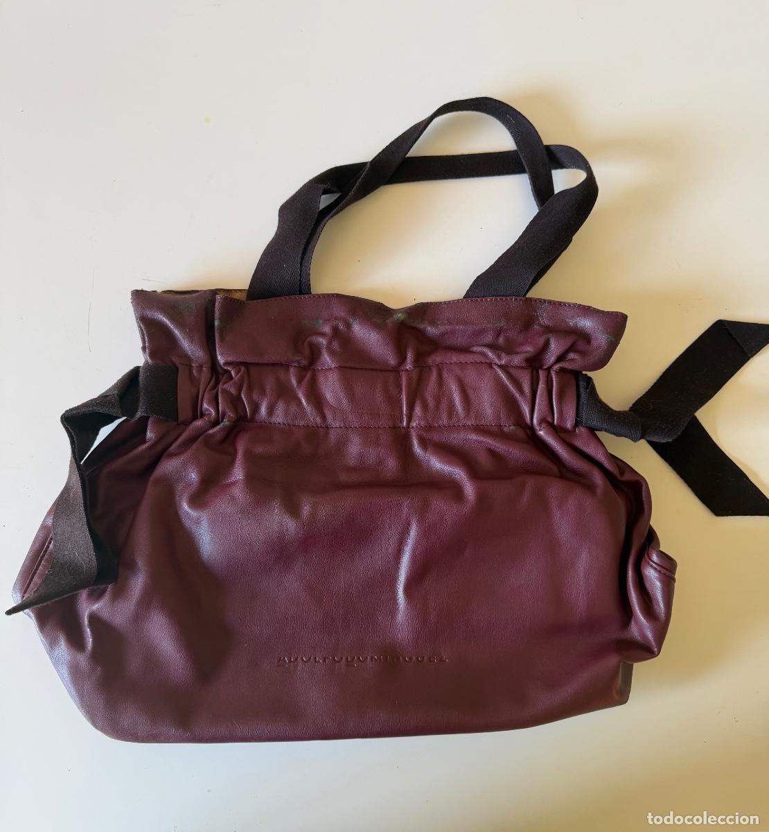 Vintage: Bolso granate Adolfo Dom&iacute;nguez - Foto 1