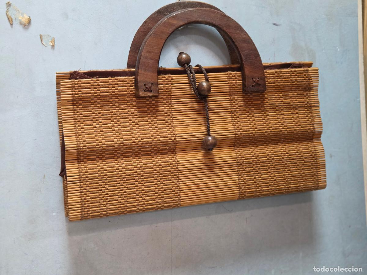 Vintage: bolso de ca&ntilde;a de bambu - Foto 1