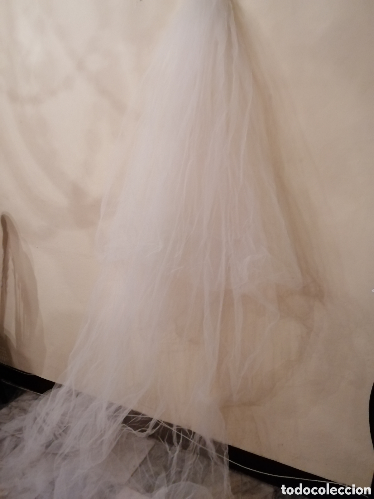 Vintage: Velo de novia sencillo blanco - Foto 2