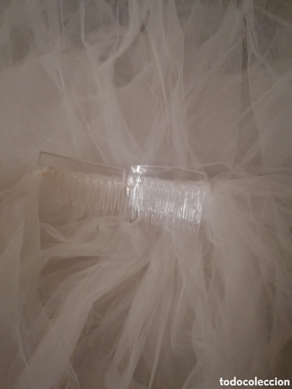 Vintage: Velo de novia sencillo blanco - Foto 5
