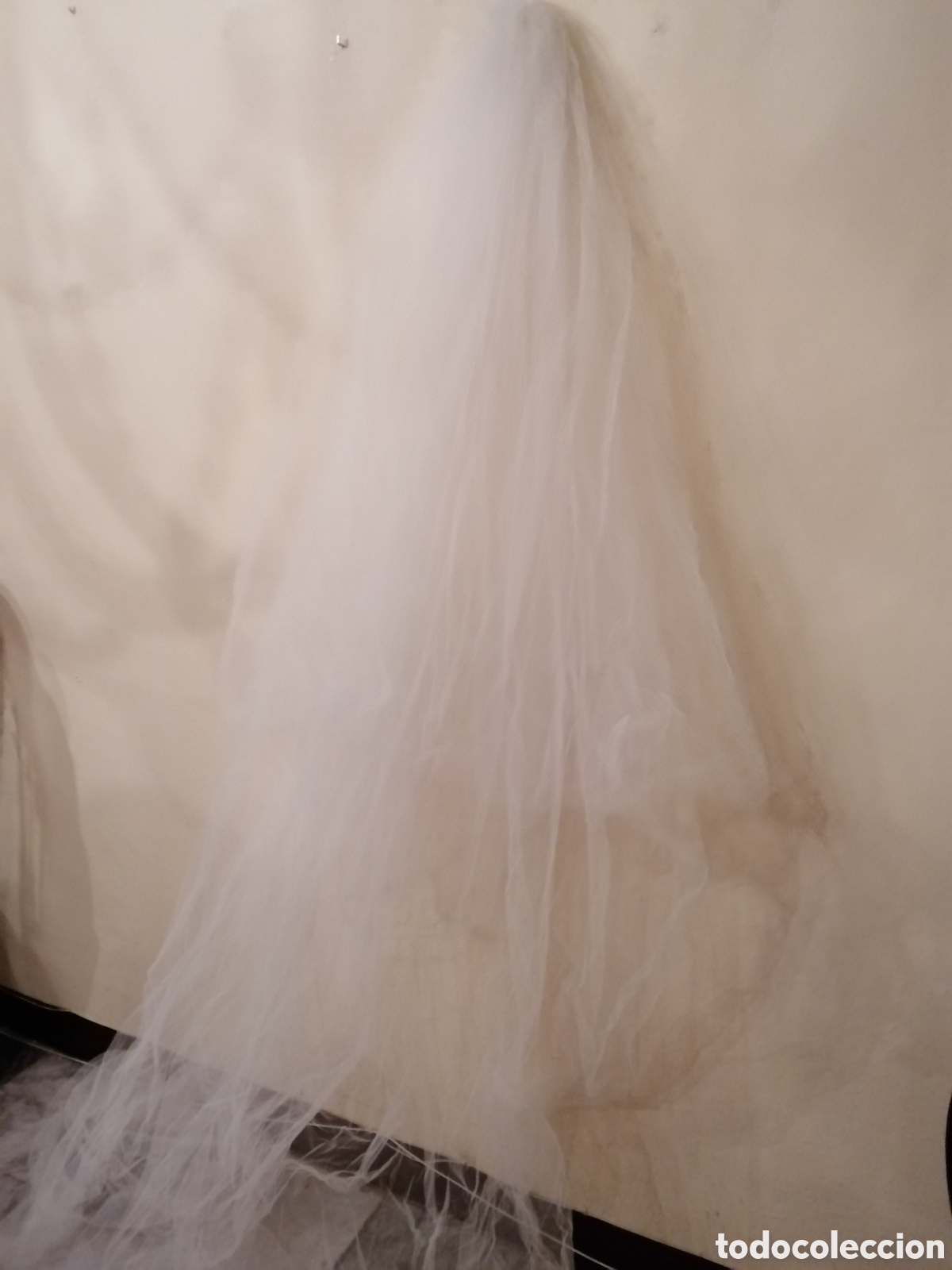 Vintage: Velo de novia sencillo blanco - Foto 1
