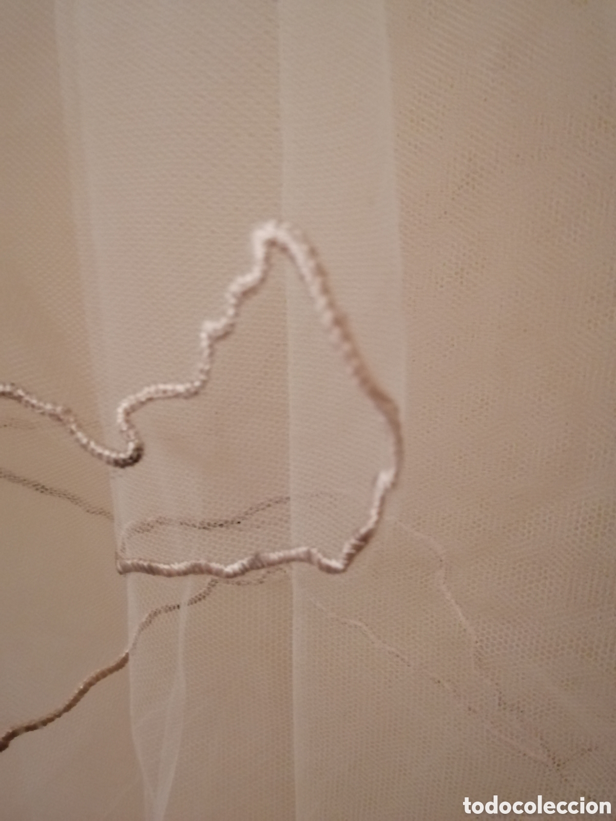Vintage: Velo de novia beige con cord&oacute;n - Foto 6