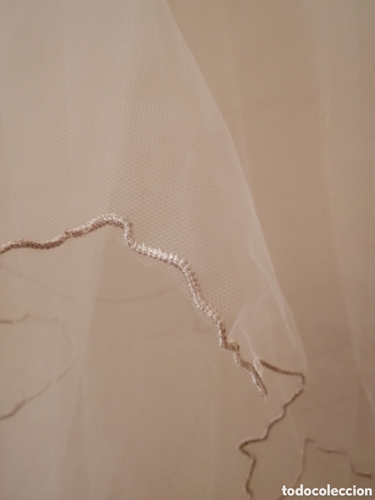 Vintage: Velo de novia beige con cord&oacute;n - Foto 8