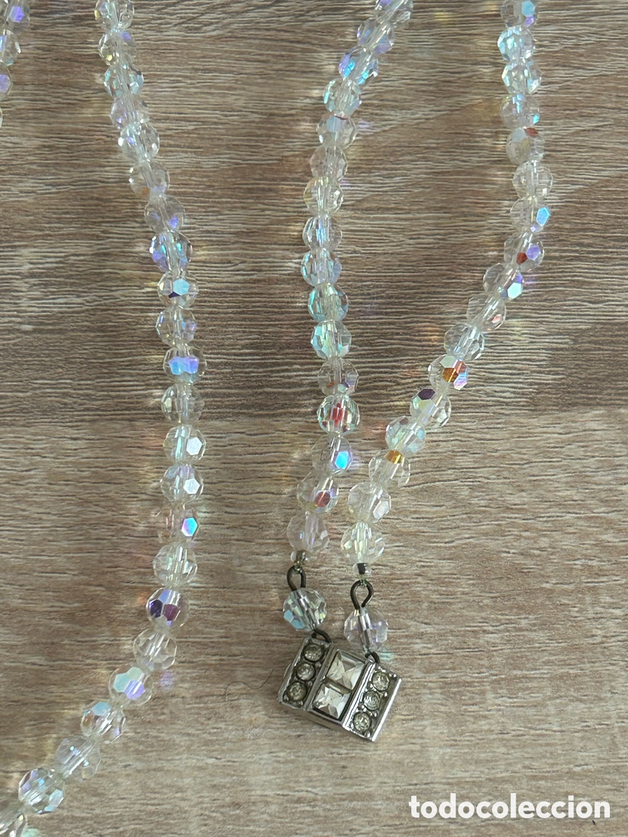 Vintage: Collar vintage con cuentas de cristal - Foto 2