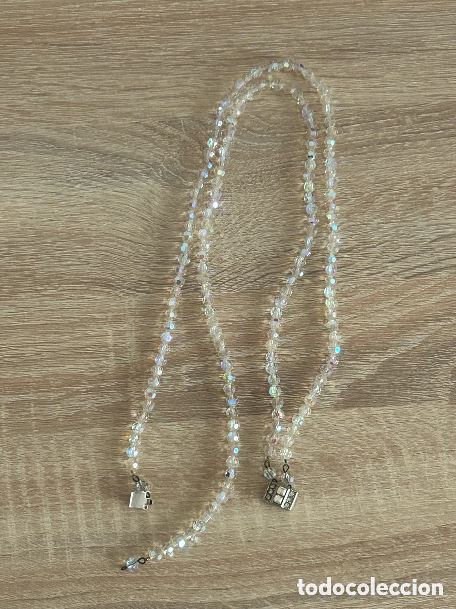 Vintage: Collar vintage con cuentas de cristal - Foto 1
