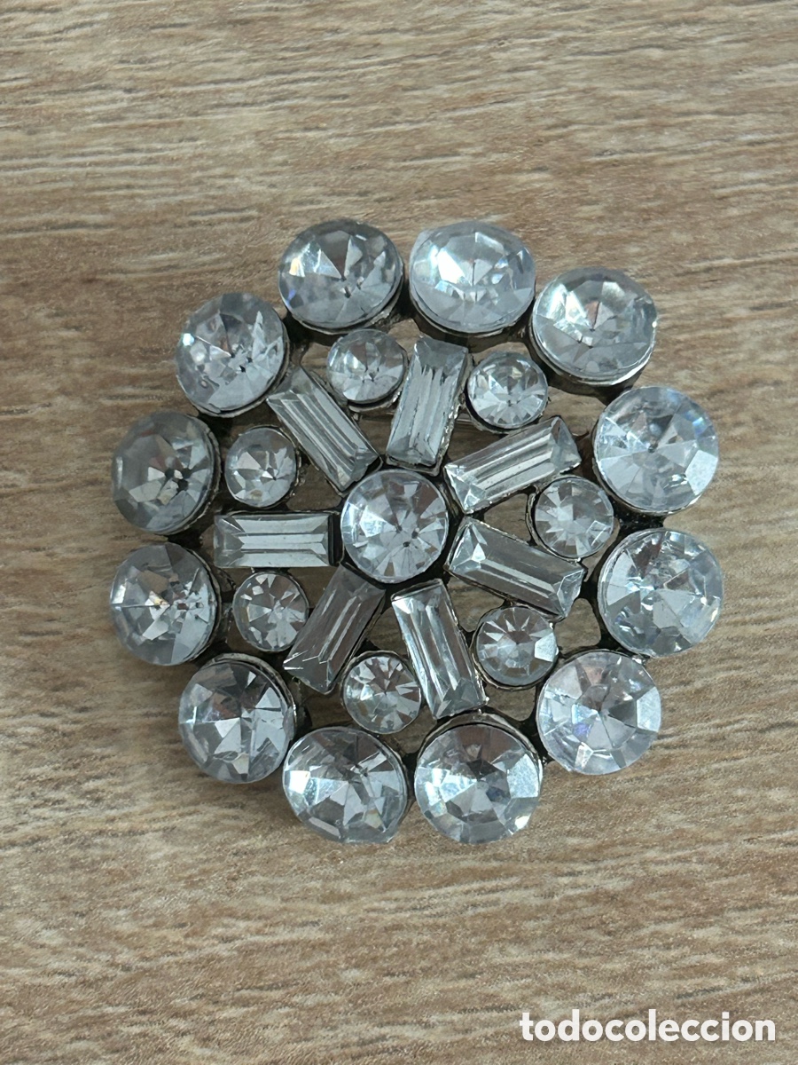 Vintage: Broche vintage en metal plateado - Foto 1