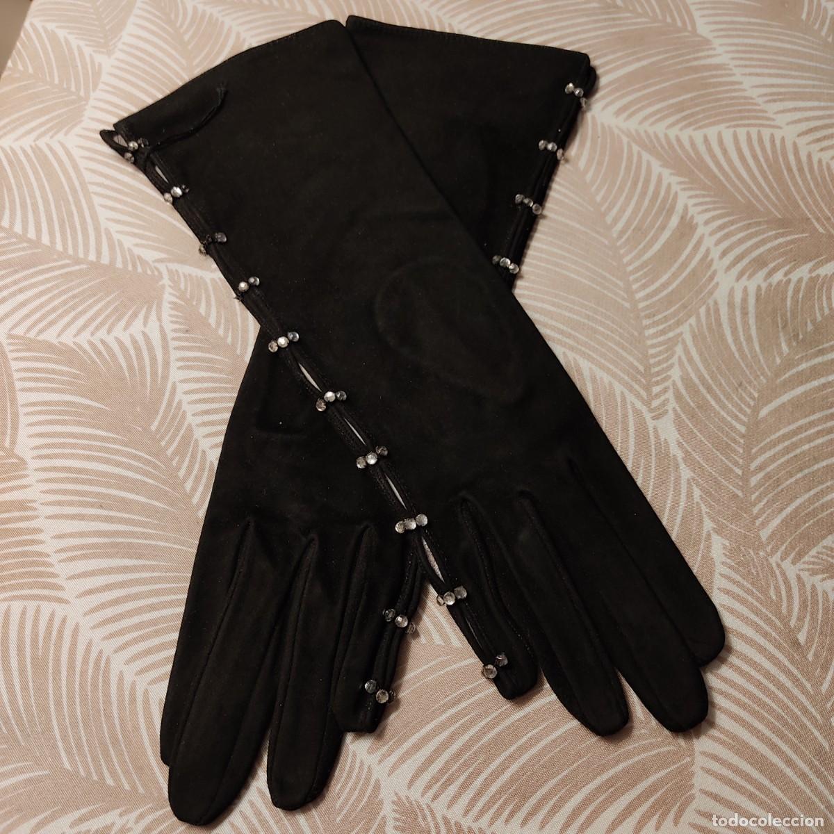 Vintage: Guantes de piel negros - Foto 3