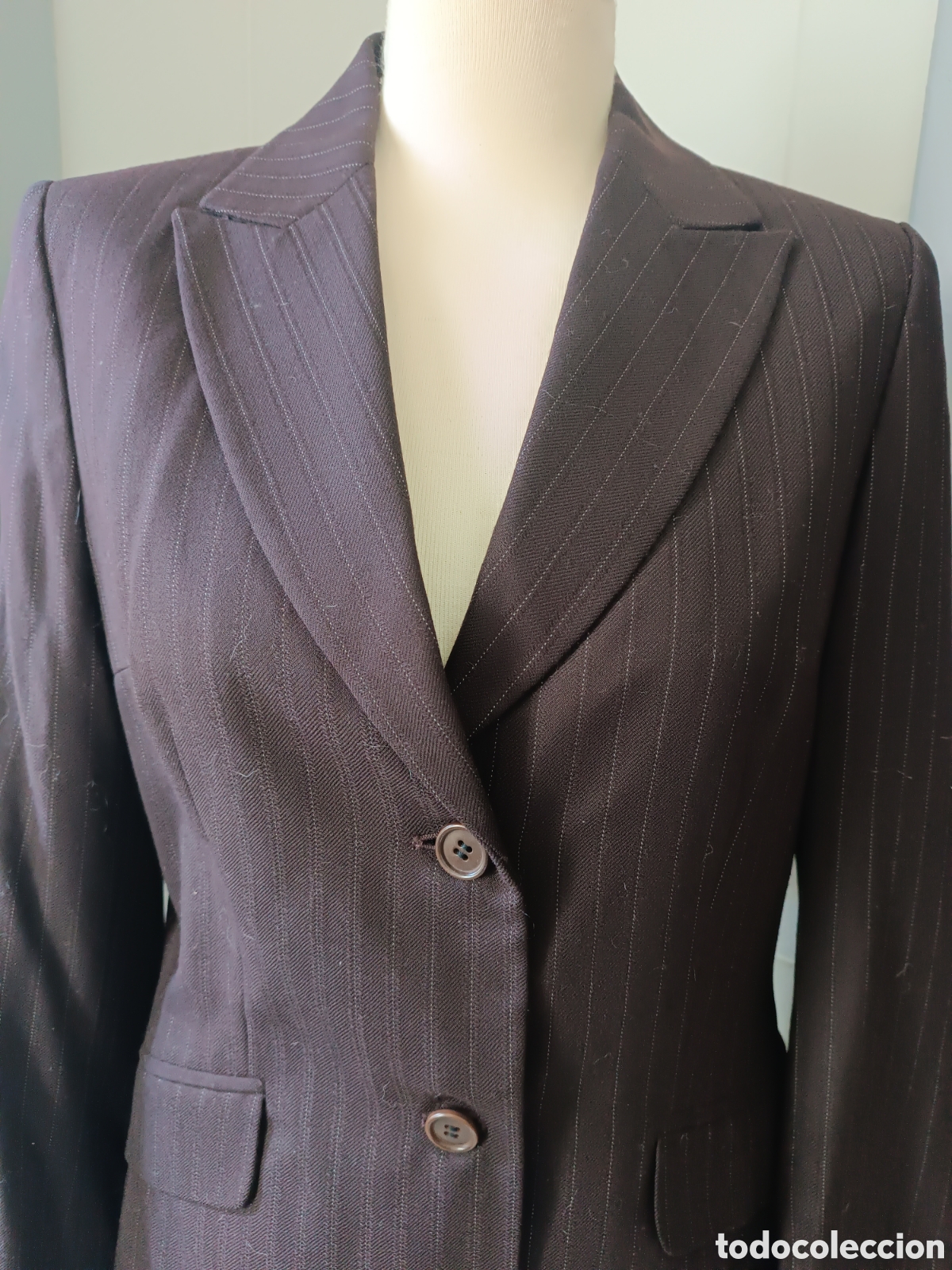 Vintage: Chaqueta tintoretto marr&oacute;n - Foto 2