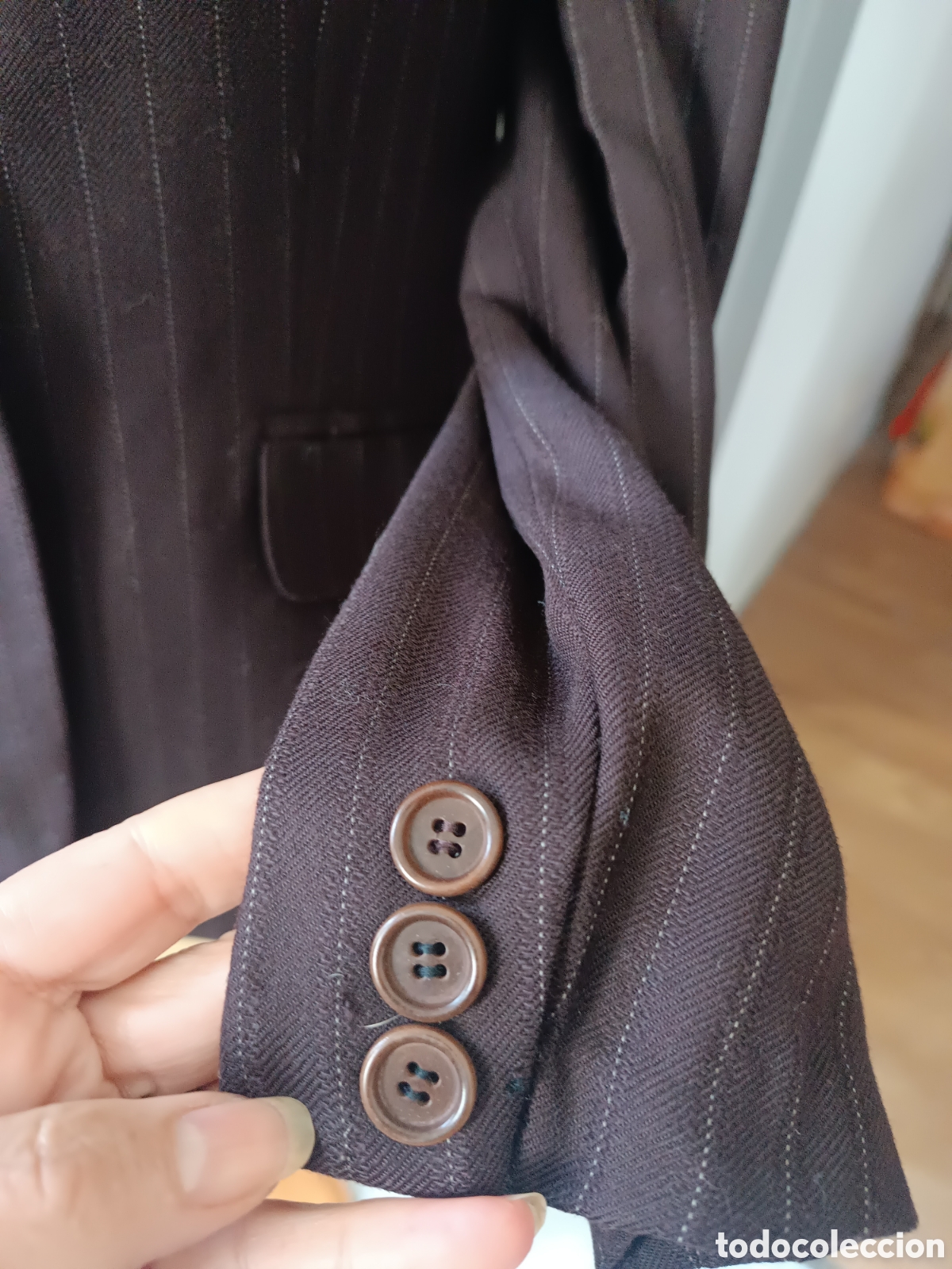 Vintage: Chaqueta tintoretto marr&oacute;n - Foto 4