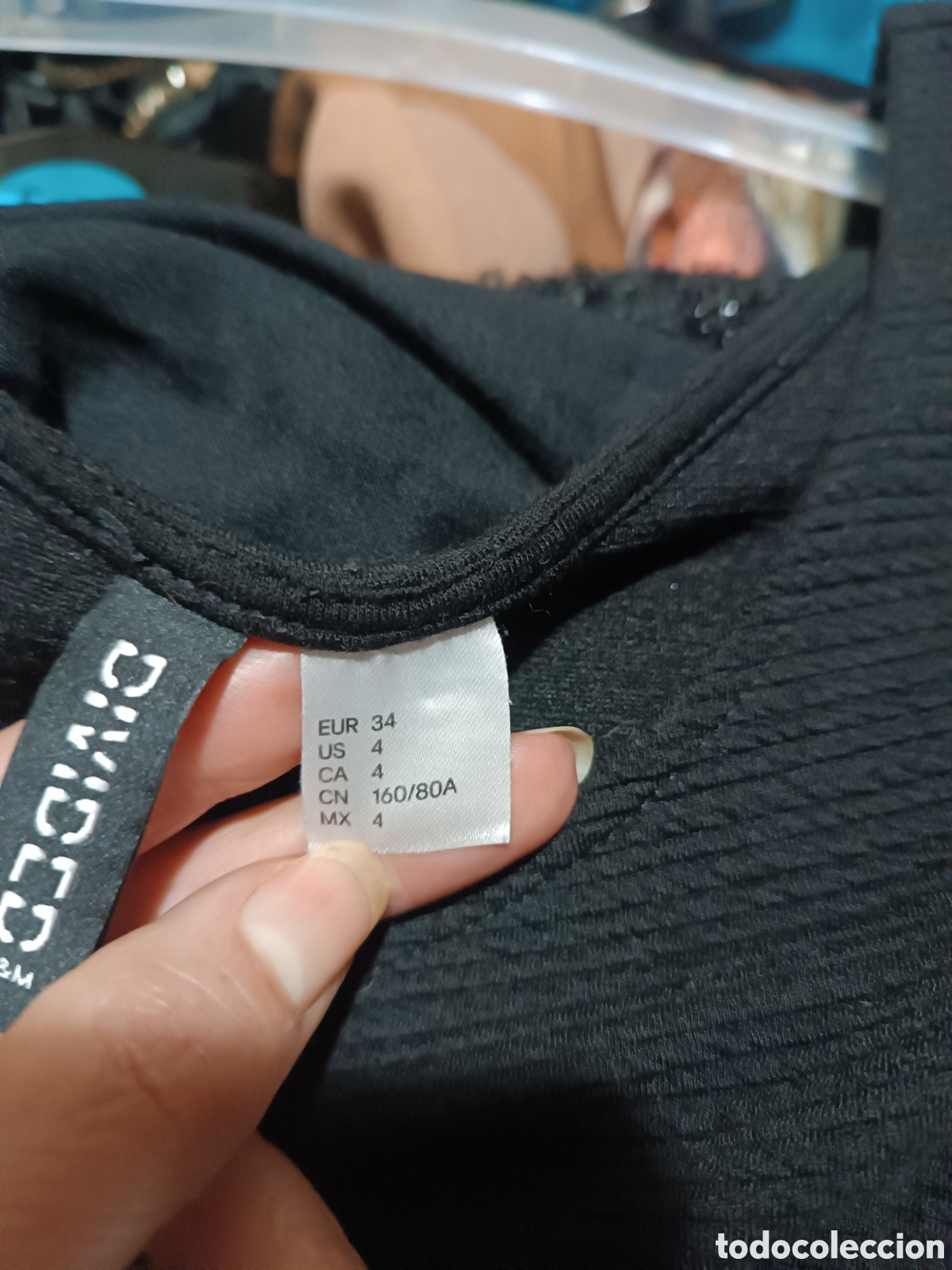 Vintage: Vestido negro licra divided - Foto 4