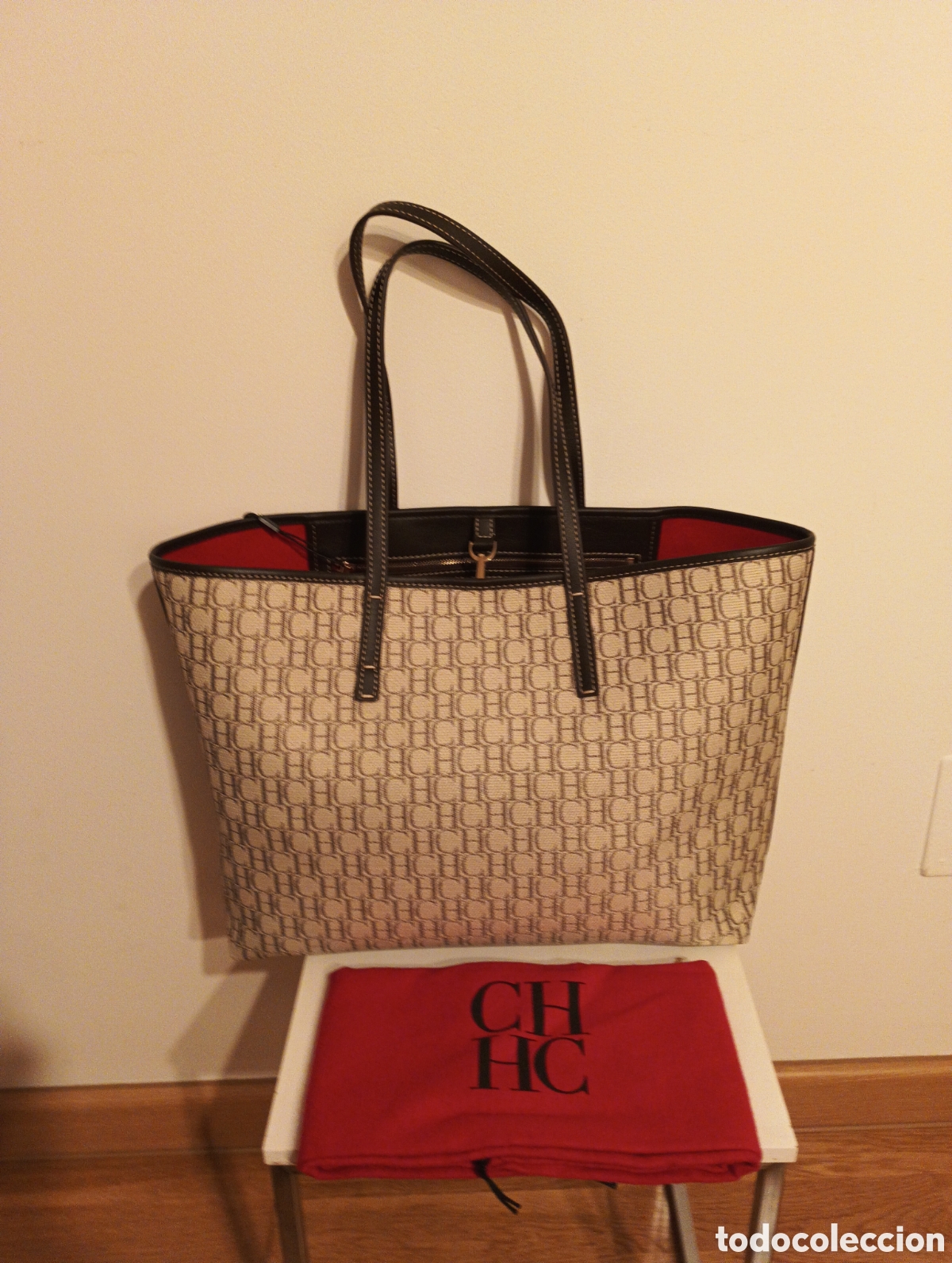 Vintage: Bolso Tote Carolina Herrera - Foto 2