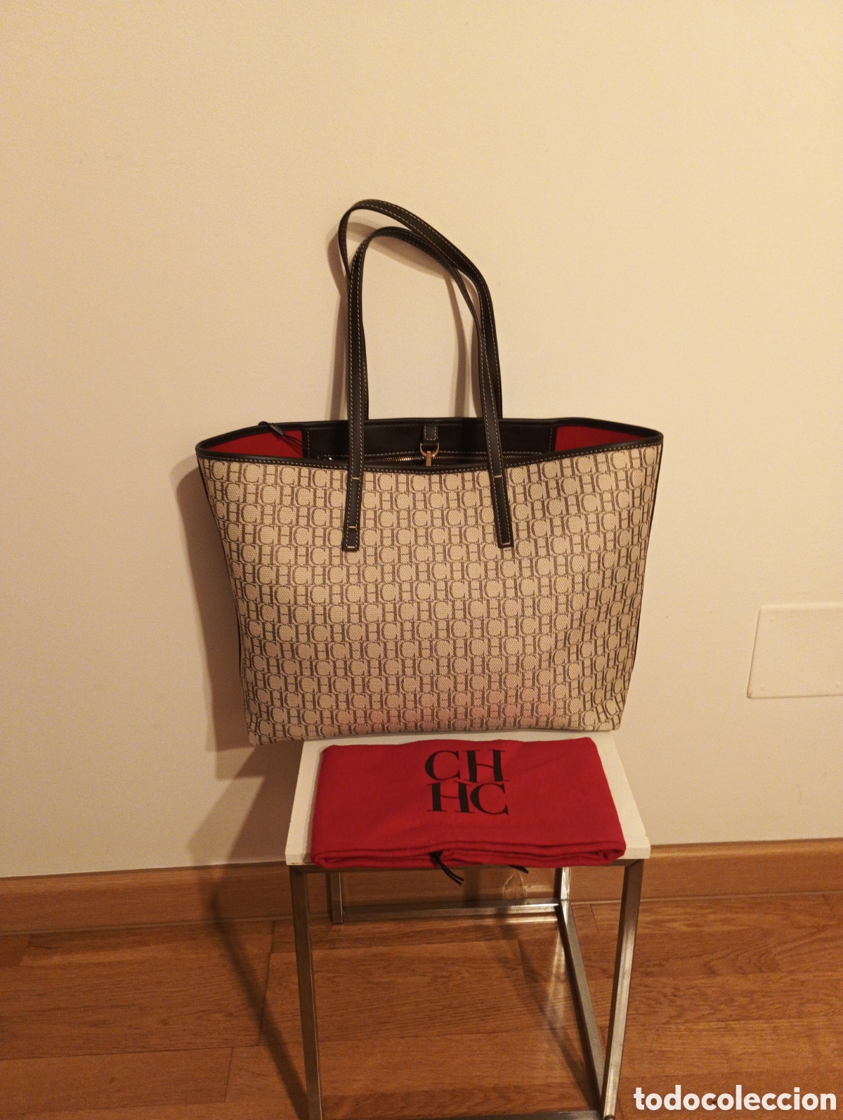 Vintage: Bolso Tote Carolina Herrera - Foto 3