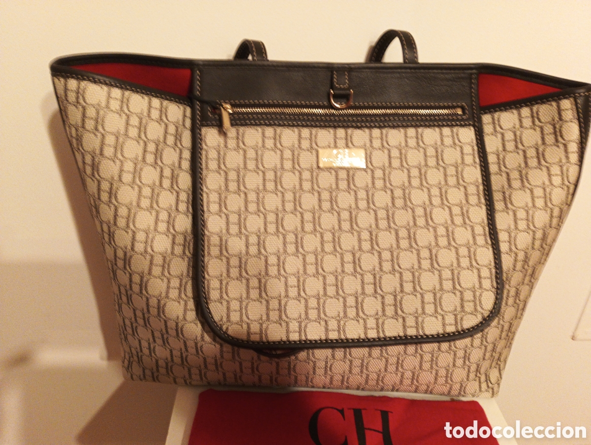 Vintage: Bolso Tote Carolina Herrera - Foto 1
