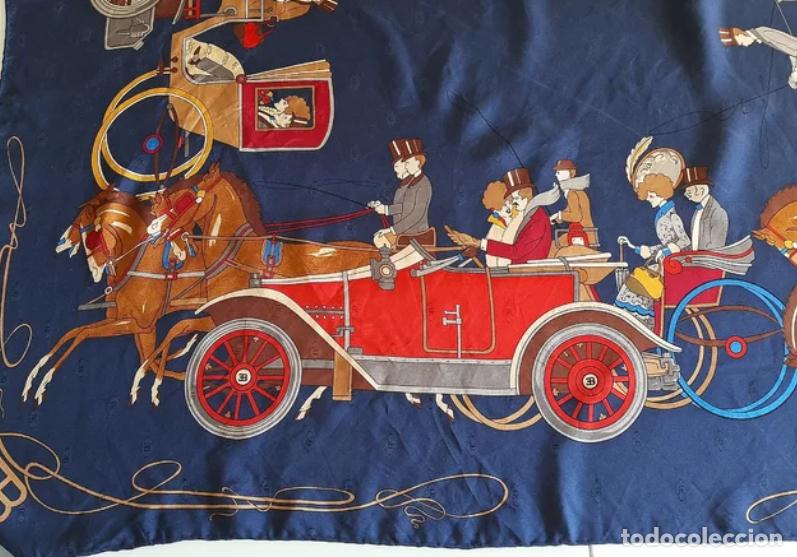 Vintage: Pa&ntilde;uelo Ettore Bugatti / 100% Seda - Foto 4