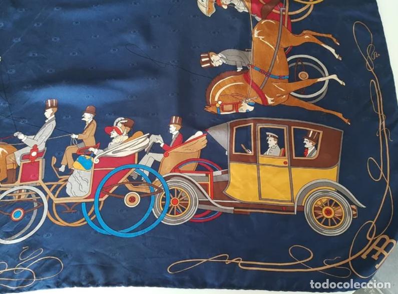Vintage: Pa&ntilde;uelo Ettore Bugatti / 100% Seda - Foto 6