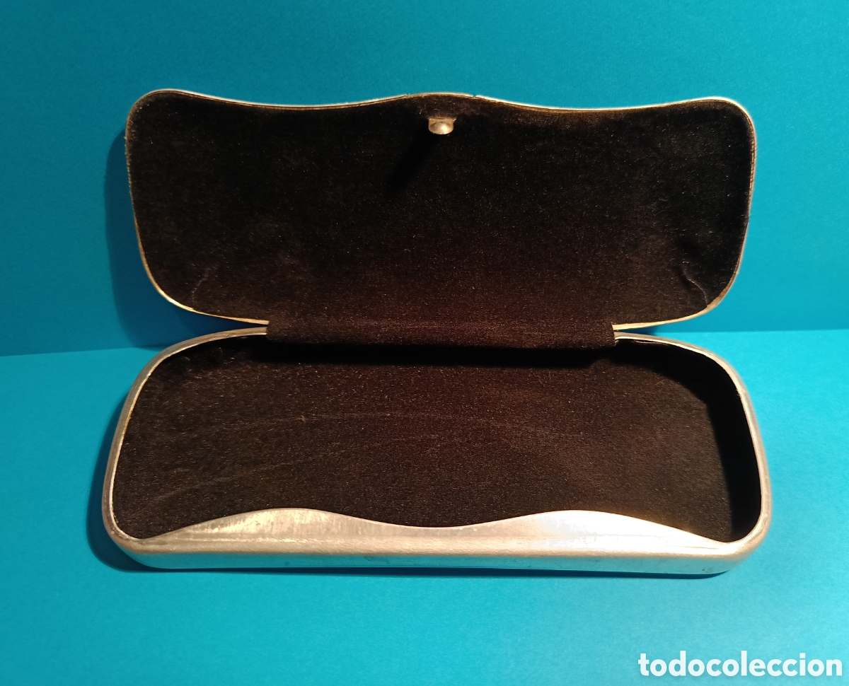 Vintage: CHESTERFIELD - FUNDA RIGIDA DE ALUMINIO PARA GAFAS - Foto 2