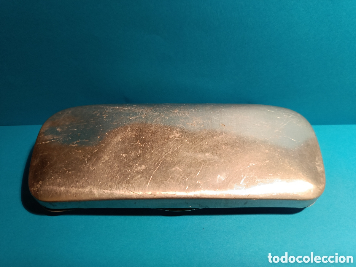 Vintage: CHESTERFIELD - FUNDA RIGIDA DE ALUMINIO PARA GAFAS - Foto 3