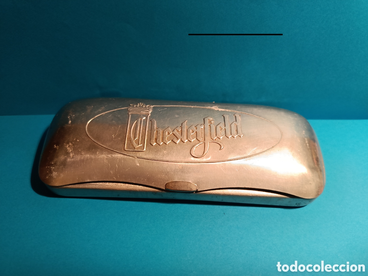 Vintage: CHESTERFIELD - FUNDA RIGIDA DE ALUMINIO PARA GAFAS - Foto 1