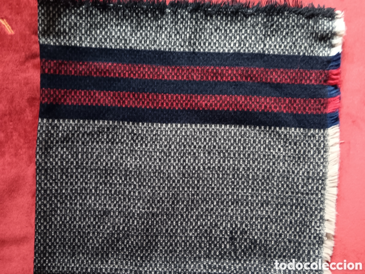 Vintage: Pashmina fondo negro, rayas - Foto 13