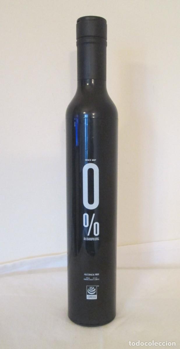Vintage: Paraguas Ofess 0% con forma de botella, plegable - Foto 2